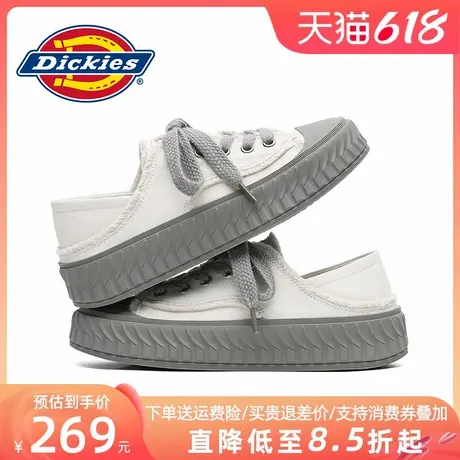Dickies帆布鞋女2025夏季新款女鞋夏季懒人鞋布鞋小白鞋休闲单鞋商品大图