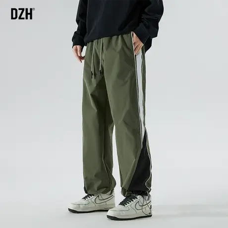 男士高街束脚裤子男秋款休闲抽绳束脚裤机能冲锋裤2023新款伞兵裤商品大图