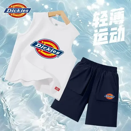 Dickies童装男童套装夏季儿童薄款无袖T恤男孩夏款篮球运动背心A商品大图