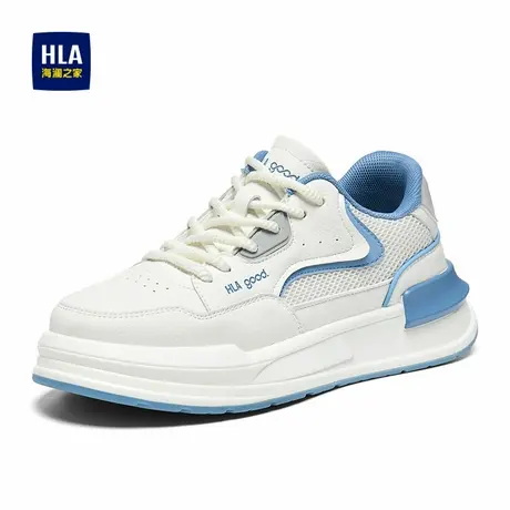 HLA/海澜之家男鞋新款秋夏季时尚耐磨增高休闲小白鞋男士百搭透气商品大图