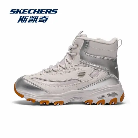 Skechers/斯凯奇加绒女鞋2025冬季新款厚底高帮鞋保暖东北雪地靴商品大图