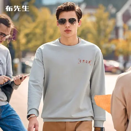 MrBu布先生微廓形国漫印花长袖卫衣 中国风设计感上衣KT01739断码图片