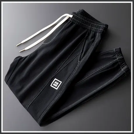 夏天小脚休闲裤男士夏季薄款束脚工装男裤子2024新款潮流百搭夏裤商品大图