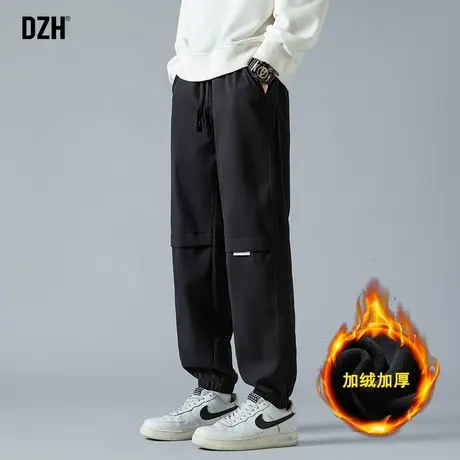 男生灯芯绒裤子男款美式高街冬季加绒休闲裤百搭2024新款束脚男裤商品大图