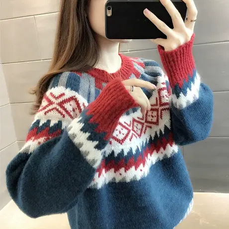 毛衣女装2023年新款秋冬季女士秋款秋装宽松外穿上衣服打底衫洋气商品大图