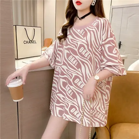 2023年春夏季新款大码情侣女装设计感小众上衣ins潮流宽松短袖t恤图片