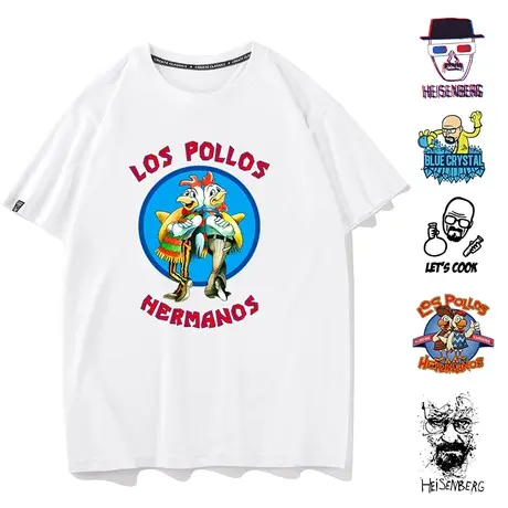 绝命毒师联名T恤美剧周边老白海森堡短袖炸鸡叔男女恶搞衣服商品大图