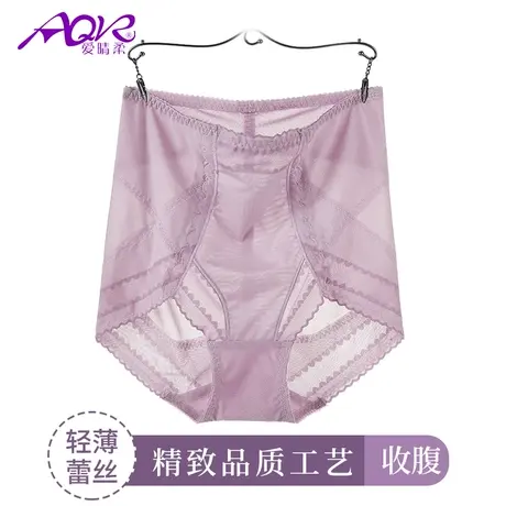 2条装无痕内裤女高腰纯棉抗菌裆提臀蕾丝性感火辣诱惑三角夏薄款商品大图
