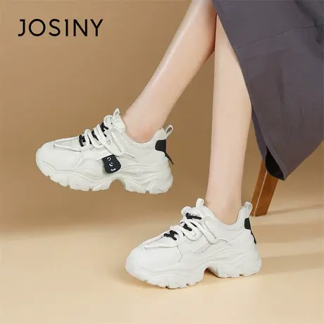 Josiny/卓诗尼厚底老爹鞋女2024新款春季爆款炸街运动休闲跑步鞋商品大图