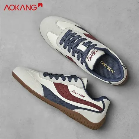 奥康德训鞋男2025新款秋季休闲板鞋透气软底阿甘鞋子百搭潮男鞋图片