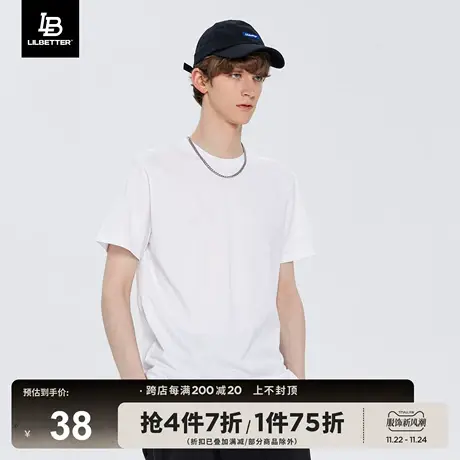 Lilbetter男士t恤半袖潮夏季男装宽松短袖潮牌体恤圆领百搭上衣LB商品大图