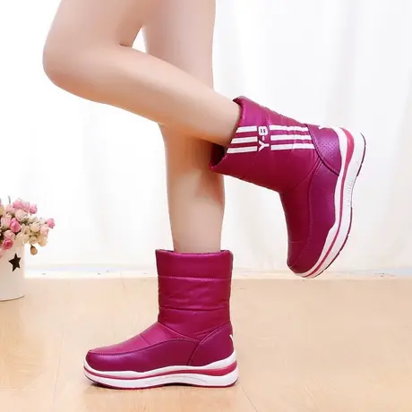2023冬季新款雪地靴女加绒棉鞋短靴保暖学生韩版百搭平底加厚女鞋图片
