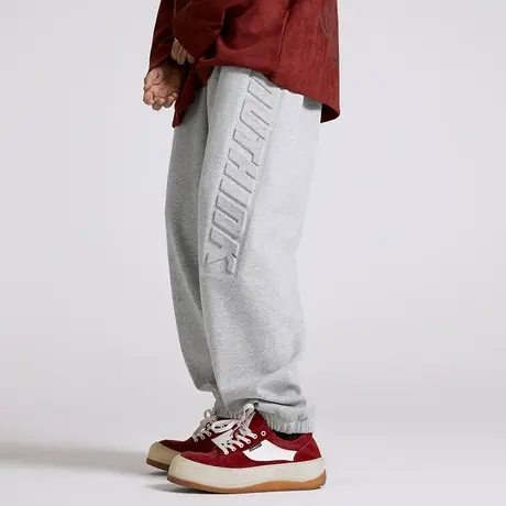 nuthink潮牌男潮流大码男裤束脚卫裤国潮冬季加肥加大运动裤图片