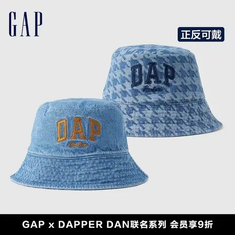 【DAP联名系列】Gap男女装2024春季新款牛仔渔夫帽遮阳帽890852商品大图