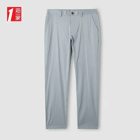 海一家简约时尚九分裤2023夏季新款舒适微弹修身男士休闲裤图片