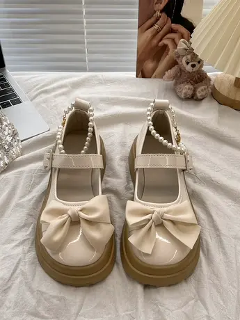 日系jk小皮鞋女2023新款夏天配裙子的单鞋温柔风洛丽塔鞋子配裙子商品大图