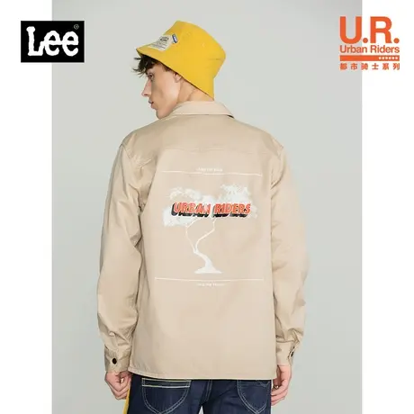 Lee商场同款22秋冬新品舒适版米色男长袖衬衫潮LMT003654100-97W图片