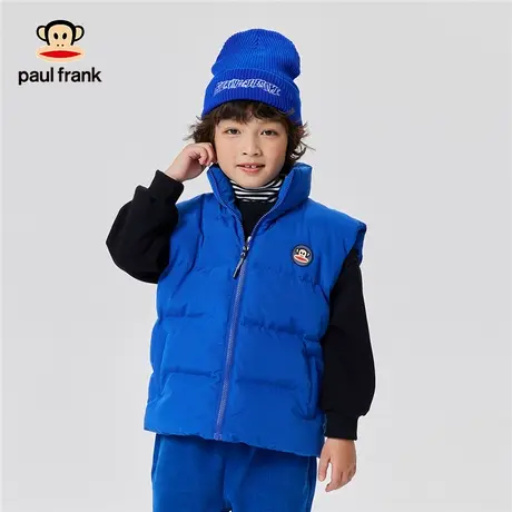 大嘴猴童装男女童冬季保暖棉袄2023秋季新品中大童短款休闲棉马甲图片