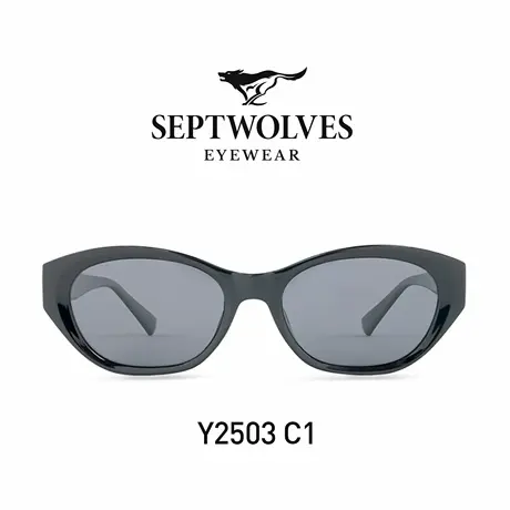 七匹狼【ARC CAT】复古猫眼墨镜时尚窄框眼镜防紫外线太阳眼镜商品大图