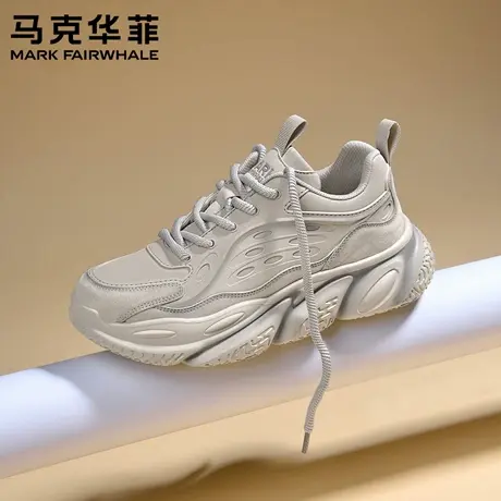 马克华菲经典男鞋2025秋季新款软底舒适休闲鞋厚底增高百搭老爹鞋商品大图