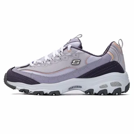 斯凯奇（Skechers）女鞋春季25新款奶茶熊厚底老爹鞋增高运动鞋透商品大图