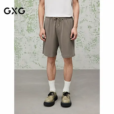 [商场同款]GXG男装 肌理短裤通勤男五分休闲裤25夏新品G25X222017图片