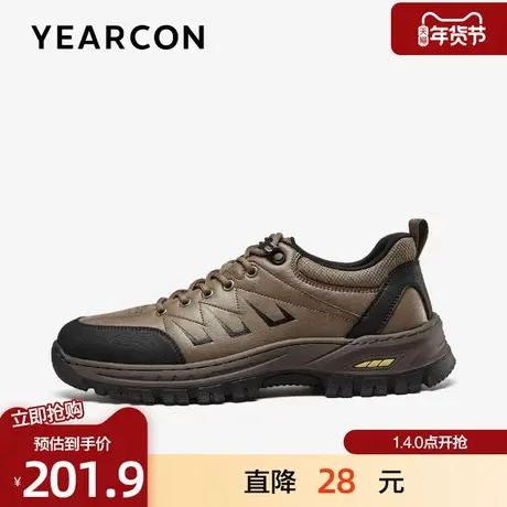 意尔康休闲鞋男2025秋季防滑缓震户外登山鞋舒适低帮徒步运动鞋男商品大图