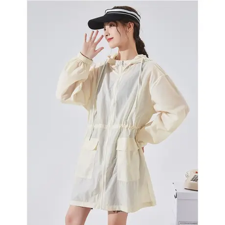 防晒衣女士夏薄款外套防紫外线春夏中长款防晒衫百搭透气潮小香风图片