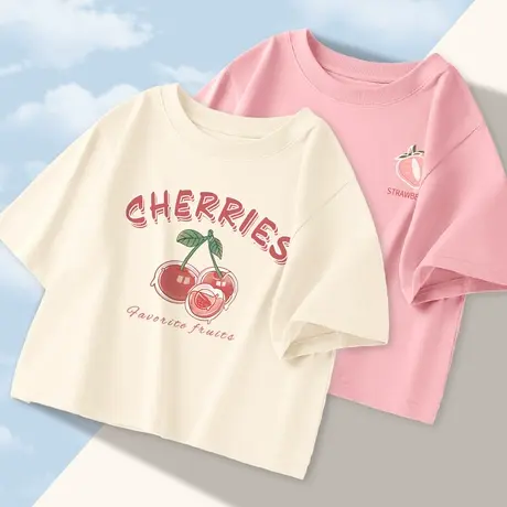 别致独特短款上衣女夏装2023年新款学生小个子设计感短袖t恤半袖图片