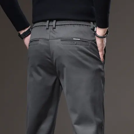 春秋款商务西装裤春季中年爸爸商务西裤2024新款男士休闲裤子男装商品大图