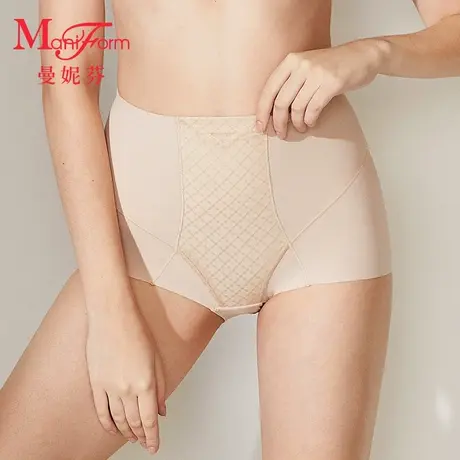 【中塑】曼妮芬收腹塑身裤女士内穿塑形裤轻薄舒适高腰裤棉裆底裤商品大图