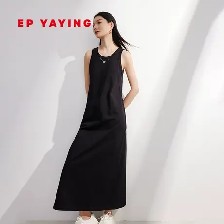 EP YAYING雅莹女装 气质纯棉无袖背心连衣裙 2024春装新款4109A图片