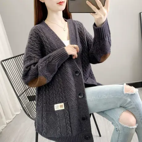 早春开衫毛衣女针织外套女春款女装2023年新款爆时尚洋气流行上衣图片