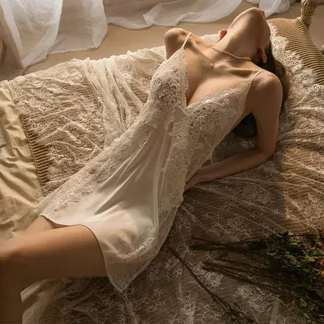 日系性感睡衣女情趣器内衣吊带裙床上挑逗禁欲系炮衣战袍火辣纯欲图片
