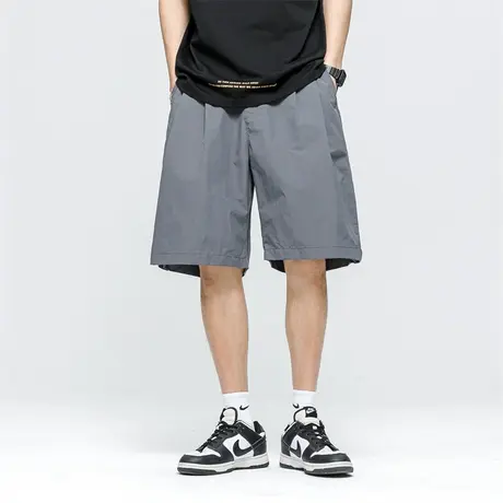 男士休闲五分短裤夏季宽松薄款运动速干裤男款2023年新款宽松中裤商品大图