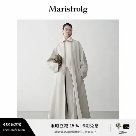 【艺术时装大衣】Marisfrolg玛丝菲尔冬睡袍式大衣外套图片