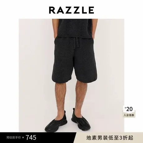 RAZZLE地素男装深灰色秋季针织毛衫短裤商品大图