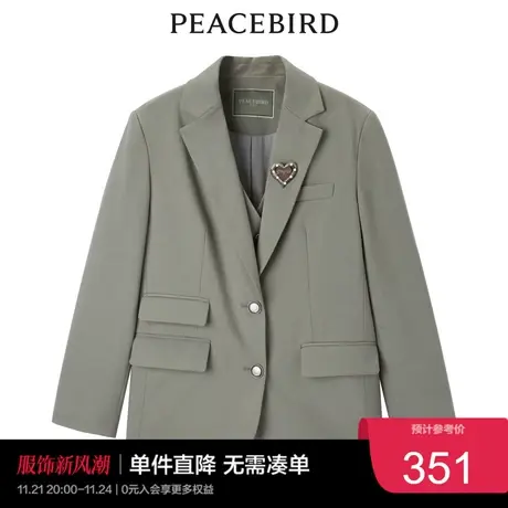太平鸟年秋季新款时髦气质西装A1BAC3458奥莱图片