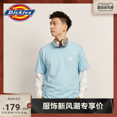 Dickies商场同款新品工装灵感春夏情侣logo印花简约休闲短袖T恤图片