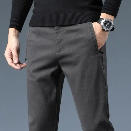 弹力潮牌工装休闲长裤男士直筒宽松秋季秋冬款2023年新款工作上班商品大图