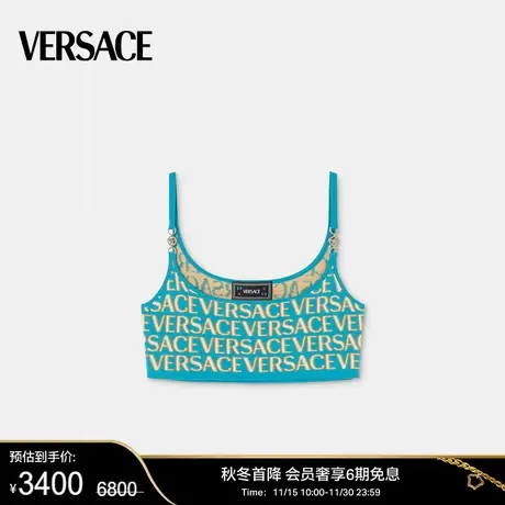 【甄选折扣】 VERSACE/范思哲 女士Versace Allover针织短上衣图片