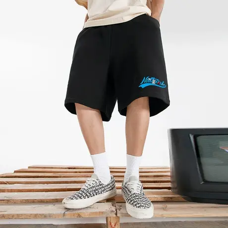 Nuthink日系原宿风潮流夏季短裤男潮牌ins国潮vibe肥佬胖子篮球裤商品大图