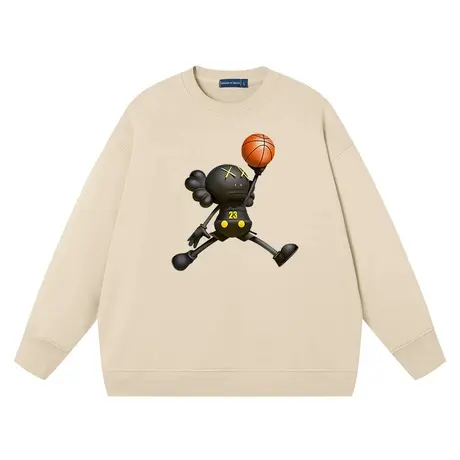 芝麻街联名潮牌灌篮飞人简约休闲套头上衣宽松休闲运动无帽衣服商品大图