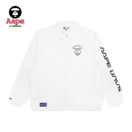 Aape男装线型迷彩猿颜刺绣字母印花宽松休闲夹克衬衫外套7423XXG图片