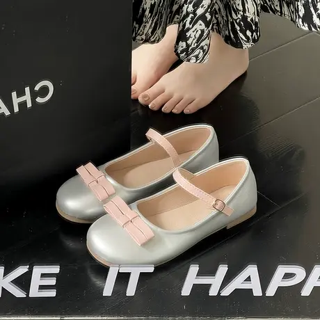 玛丽珍鞋2023年夏季新款网红浅口平底晚晚仙女风配裙子法式单鞋女商品大图