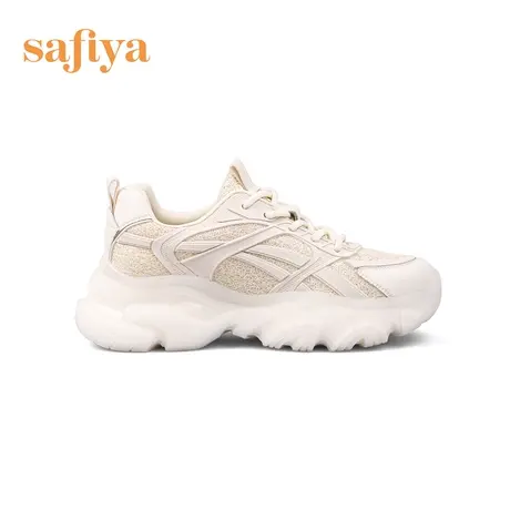 Safiya/索菲娅运动鞋新款时尚板鞋ins潮休闲圆头厚底老爹鞋女图片