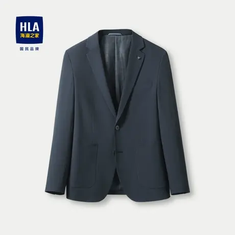 HLA/海澜之家轻旅系列休闲西服男2024春夏新款条纹修身西装外套男图片