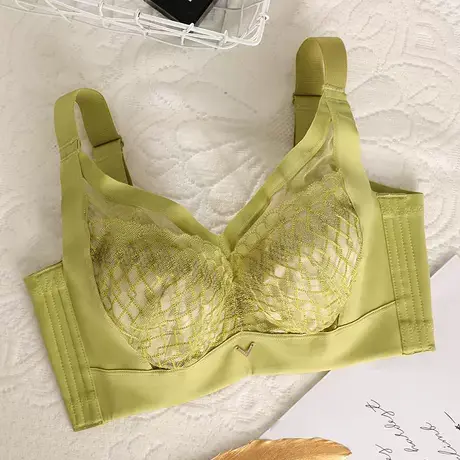 奥维丝丽青春罩系列内衣女大胸显小软钢圈上托收副乳薄款文胸2454商品大图