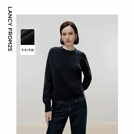 朗姿欧洲EiLEEN ELITEE羊绒羊毛简约气质内搭毛针织衫2024冬新款商品大图