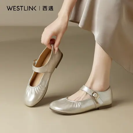 西遇平底浅口单鞋女2025新款秋季爆款时尚气质配裙子玛丽珍女鞋A图片